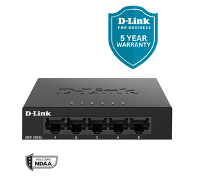 D-Link 5-Port Gigabit Ethernet Unmanaged Metal Compact Switch - (DGS-105GL)