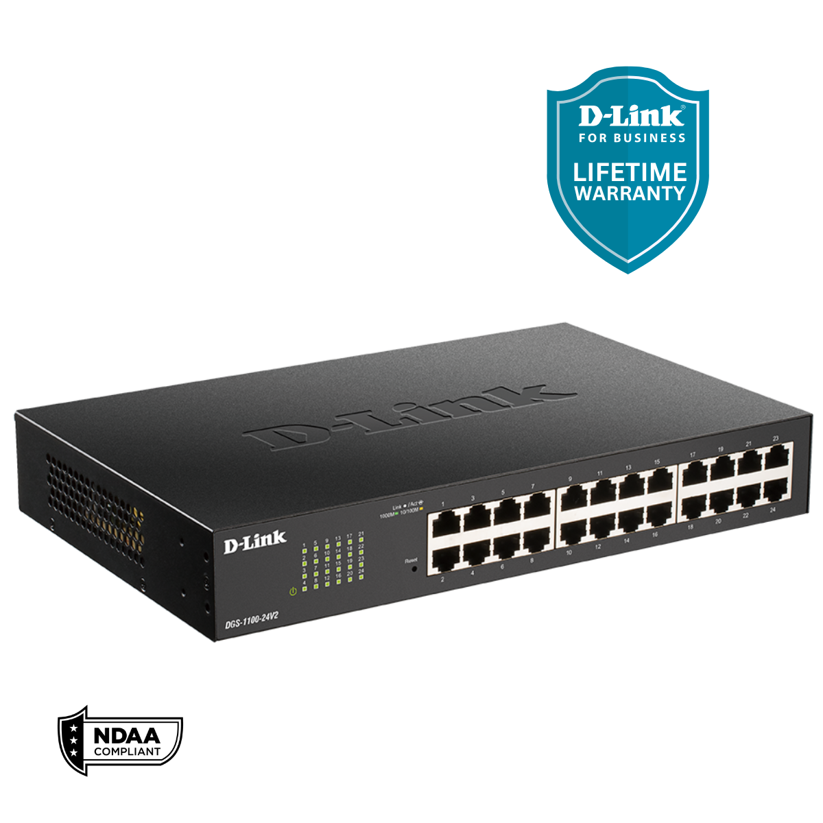 D-Link 24-Port Gigabit Smart Managed Switch | Web Managed 