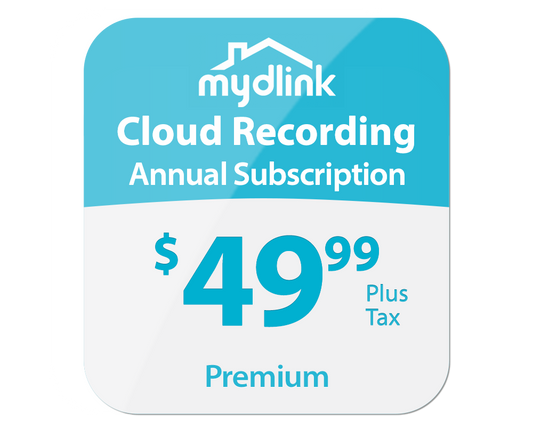 mydlink Cloud Recording 1-Year Subscription - Premium