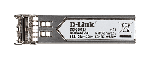 D-Link 1-Port Mini-GBIC SFP to 1000BaseSX Multi-Mode 550M Fiber Transceiver - (DIS-S301SX)