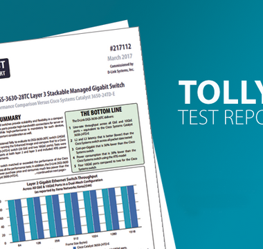 The Tolly Group Guest Post: DGS-3630 and DGS-1510 Managed Switch Tolly Test Findings