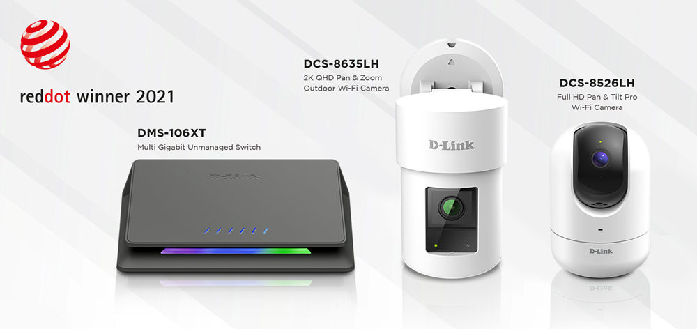D-Link Secures Three Red Dot Awards for Outstanding Product Design