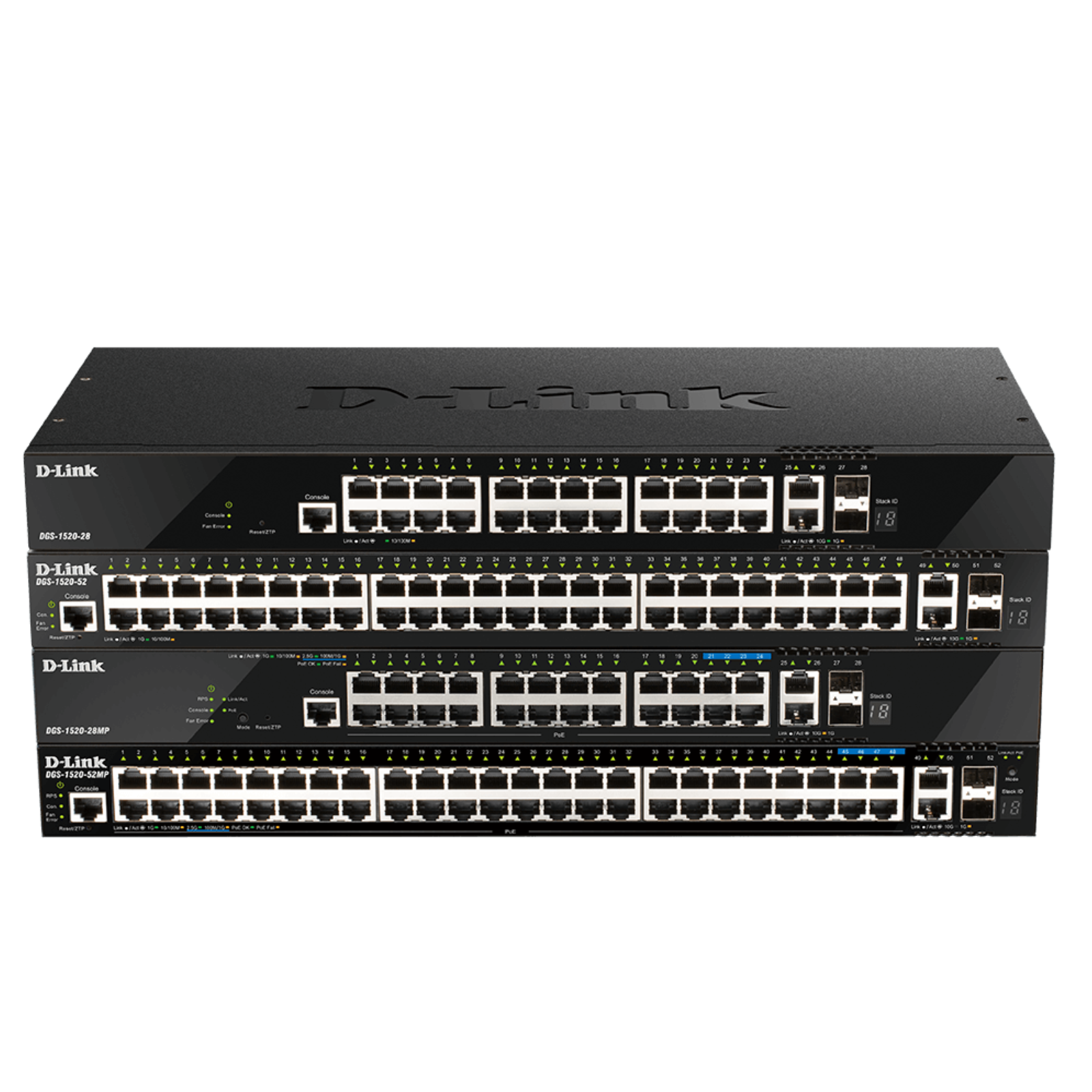 DGS-1520 Series: Gigabit Stackable Smart Managed L3 Switches with 10Gb ...