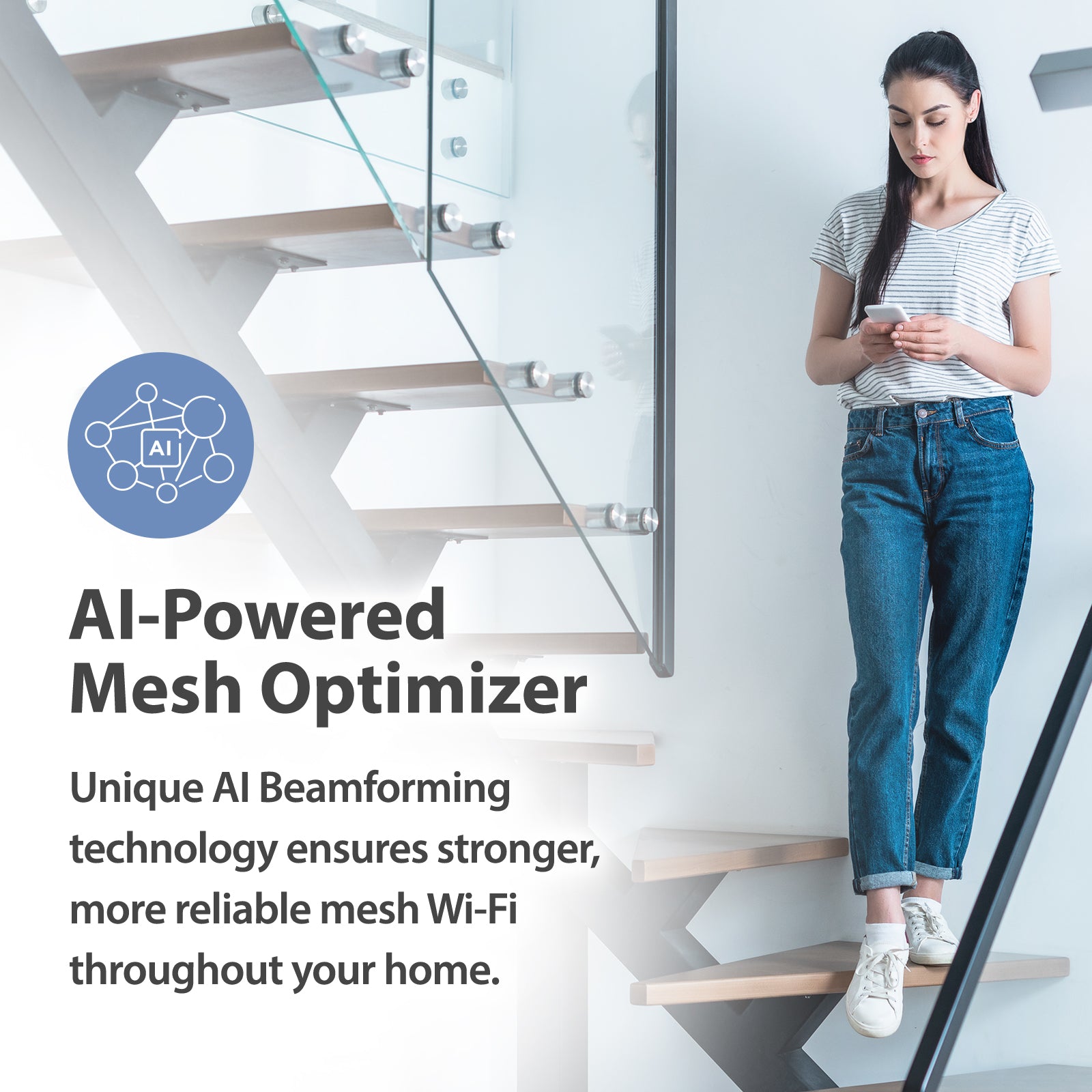 D Link M60 AX6000 WiFi 6 Mesh Router—Sculpted Décor Ready Design—2.5 G ...