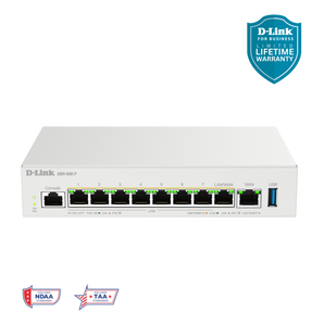 D-Link Guardian 600 PoE Multi-Gig Business Router (DBR-600-P) Premium Router with Multi-WAN Failover, SPI Firewall, 8x 2.5GbE PoE+ LAN, VPN