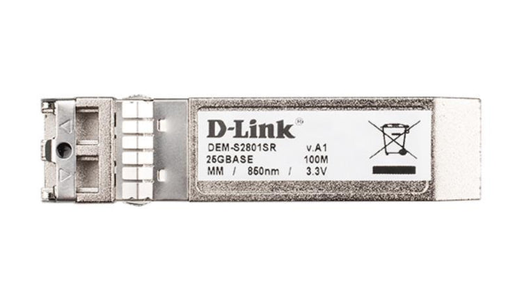 D-Link 100m 25GBASE-SR Multi-Mode SFP28 Transceiver - (DEM-S2801SR)