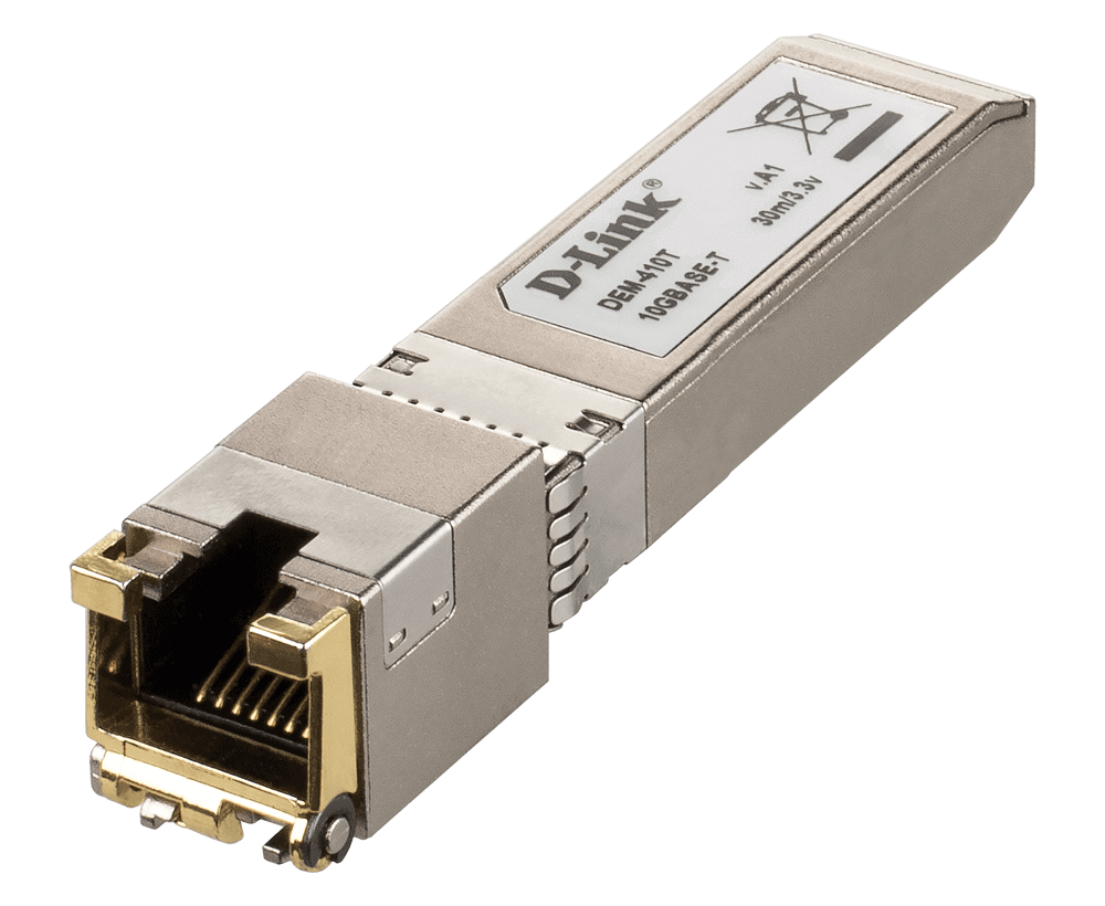 Transceiver Links. System D-Link 10GBASE-T Copper SFP+ Transceiver - (DEM-410T) – D-Link Systems, Inc