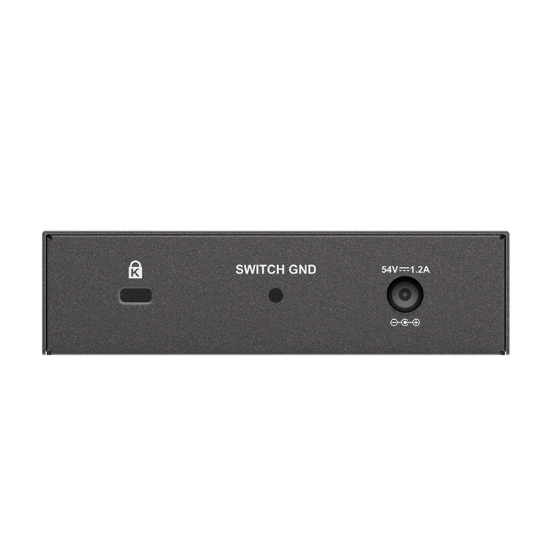 D-Link 5-Port Gigabit PoE+ Unmanaged/Plug and Play (60W Total PoE Budget 4xPort) Metal Compact Desktop Switch - (DGS-1005P)