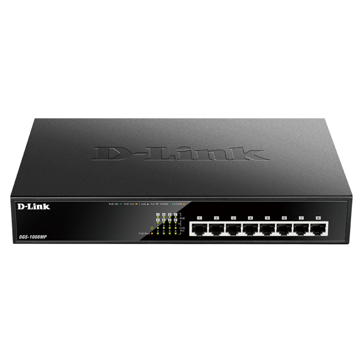 D-Link 8-Port Gigabit PoE+ Unmanaged/Plug and Play Switch | 8 PoE+ D-Link 8-Port Gigabit PoE+ Unmanaged/Plug and Play Switch | 8 PoE+