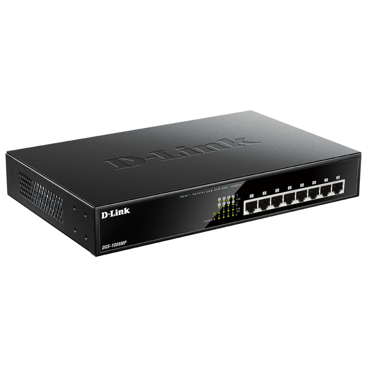 D-Link 8-Port Gigabit PoE+ Unmanaged/Plug and Play Switch | 8 PoE+ D-Link 8-Port Gigabit PoE+ Unmanaged/Plug and Play Switch | 8 PoE+