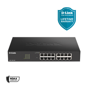 D-Link 16-Port Gigabit Smart Managed Switch | Web Managed | Cable Diagnostics | NDAA Compliant - (DGS-1100-16V2)