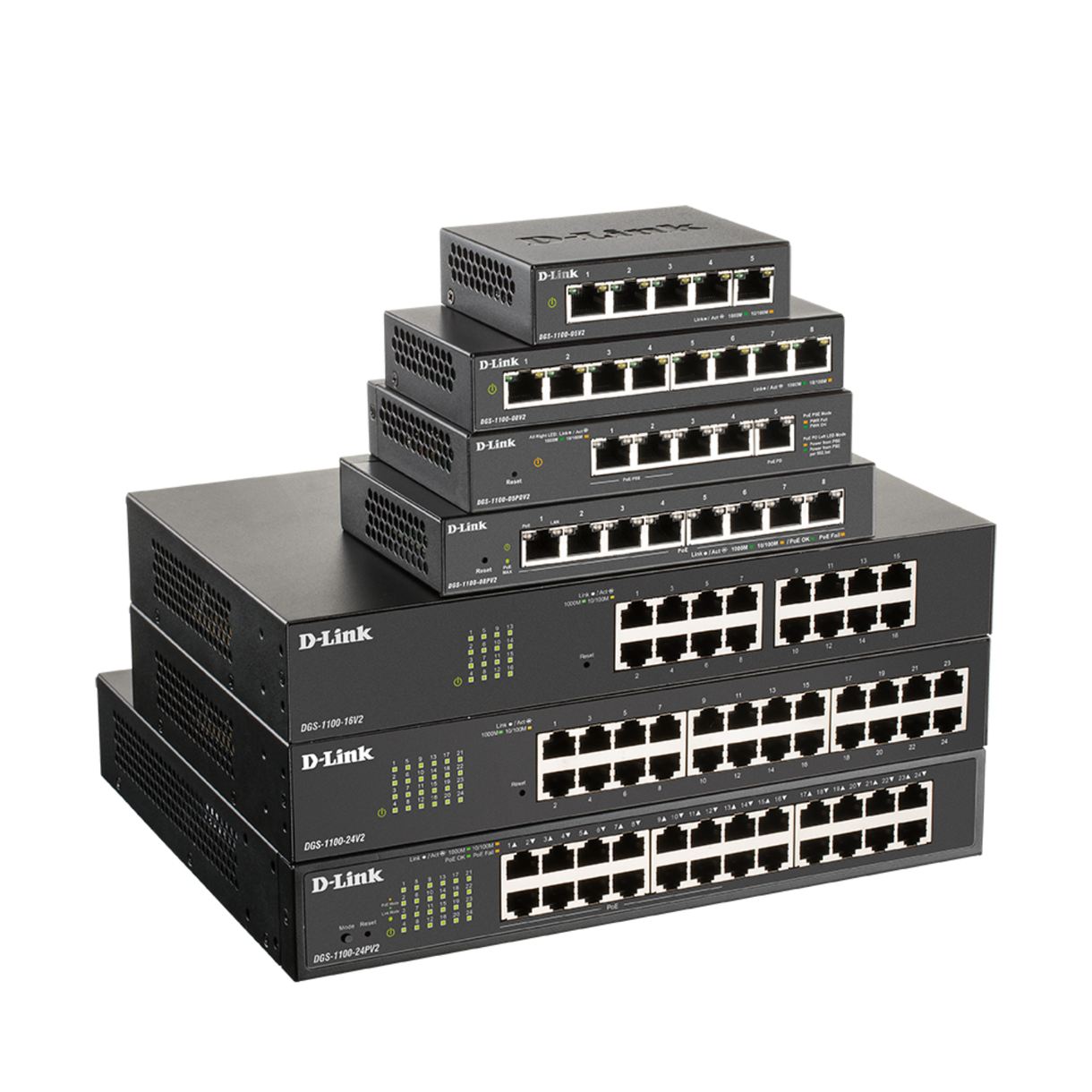 D-Link 8-Port Gigabit Smart Managed PoE+ Switch | 8 PoE+ Ports (64W ...