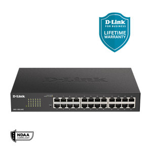 D-Link 24-Port Gigabit Smart Managed Switch | Web Managed | Cable Diagnostics | NDAA Compliant - (DGS-1100-24V2)