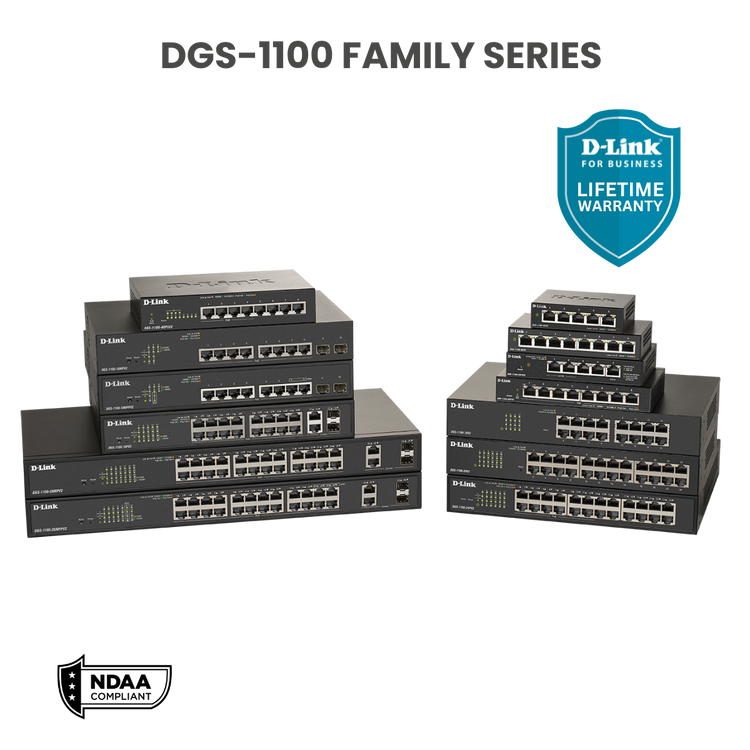 D-Link 10-Port Gigabit PoE Smart Managed Switch - (DGS-1100-10MPPV2)