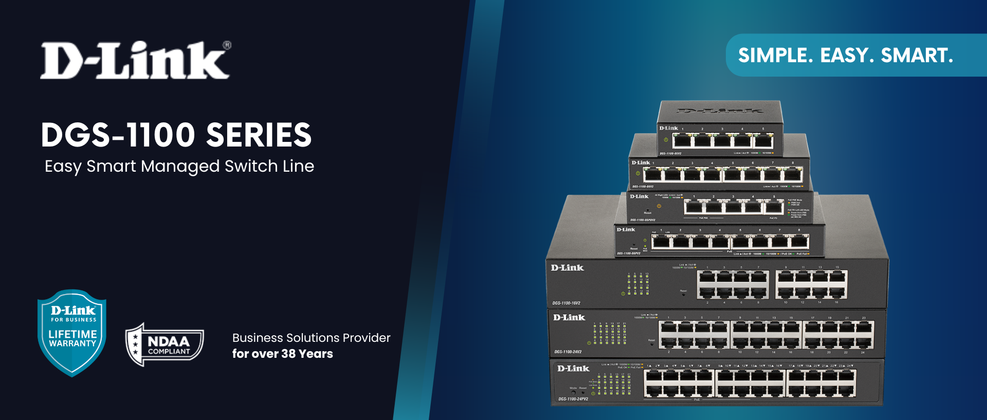 DGS-1100 Series: Gigabit Smart Managed L2 Switches | Simple. Easy. Sma ...