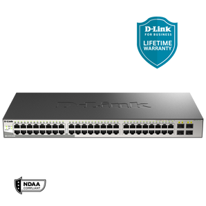 D-Link 52-Port Metro Gigabit Ethernet Managed Desktop Switch - (DGS-1210-52/ME)