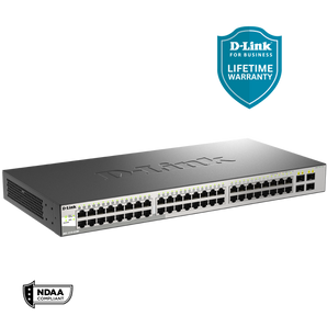 D-Link 52-Port Metro Gigabit Ethernet Managed Desktop Switch - (DGS-1210-52/ME)