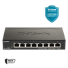 D-Link 8-Port Gigabit Smart Managed PoE+ Switch | 8 PoE+ Ports (64W) | Compact Metal Desktop |NDAA Compliant - (DGS-1100-08PV2)