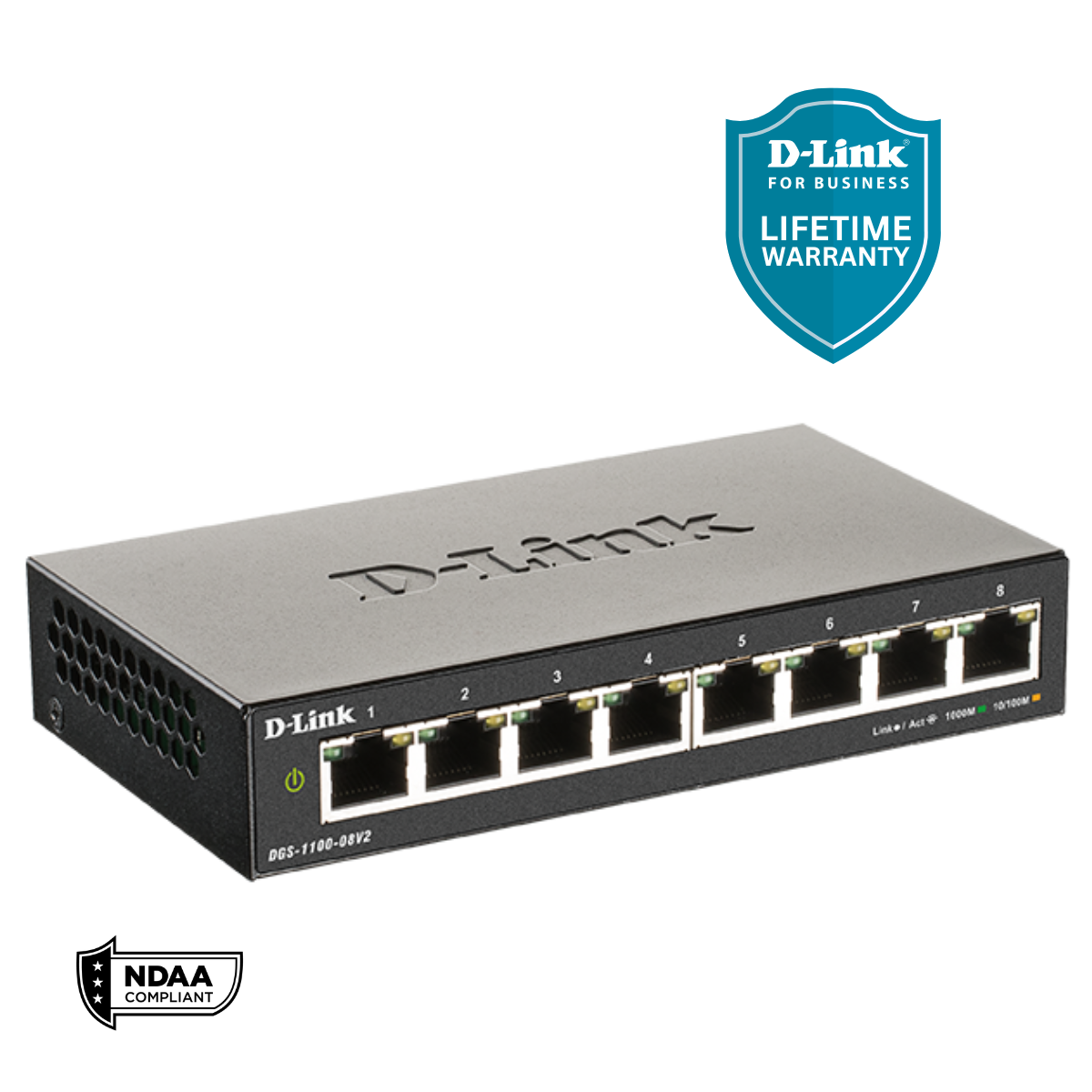 D-Link 8-Port Gigabit Smart Managed Switch | Web Managed | Cable D-Link 8-Port Gigabit Smart Managed Switch | Web Managed | Cable