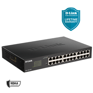 D-Link 24-Port Gigabit Smart Managed Switch | Web Managed | Cable Diagnostics | NDAA Compliant - (DGS-1100-24V2)