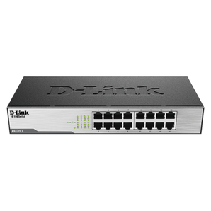 D-Link 16-Port Fast Ethernet Unmanaged/ Plug and Play Switch | Fanless | Desktop/Rackmount - (DSS-16+)