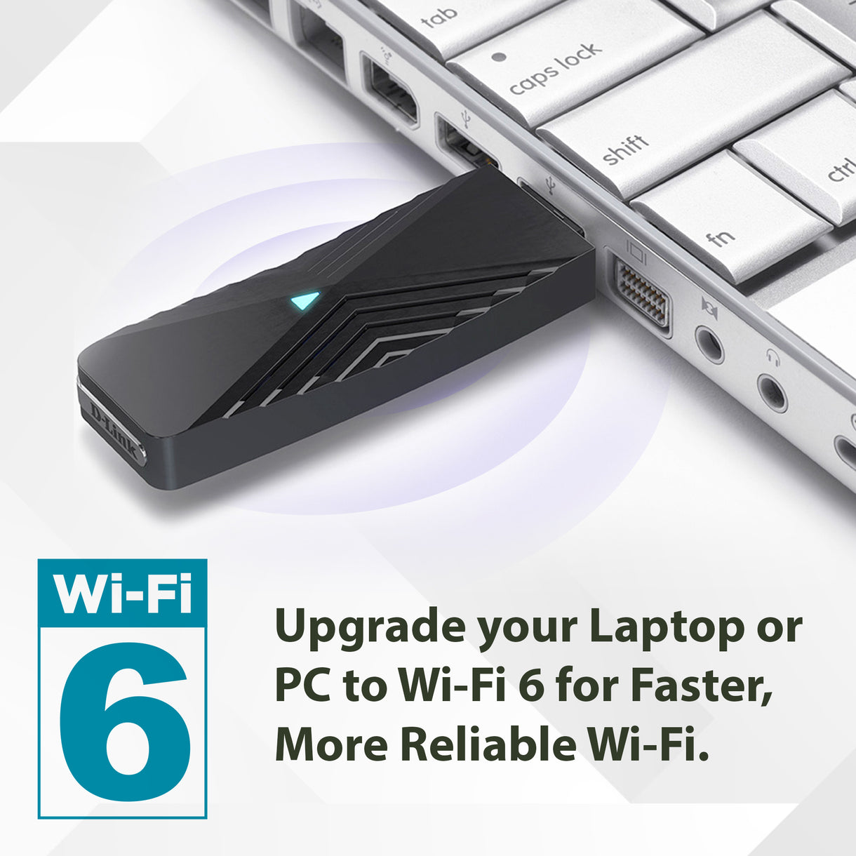 D-Link Wi-Fi 6 AX1800 Gigabit USB 3.0 Adapter with Cradle for Upgradin ...