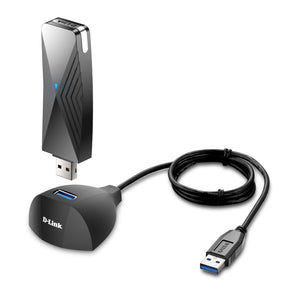 D-Link Wi-Fi 6 AX1800 Gigabit USB 3.0 Adapter with Cradle for Upgrading Desktop & Laptop PCs  - (DWA-X1850-B1)