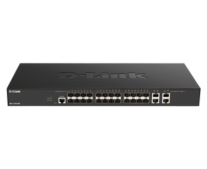 D-Link 28-Port 10GbE Smart Managed Fiber Switch | 24 x 10GbE SFP+ Fiber Ports + 4 x 10GbE SFP+ Uplink Ports|L3 Lite| NDAA/TAA Compliant (DXS-1210-28S)