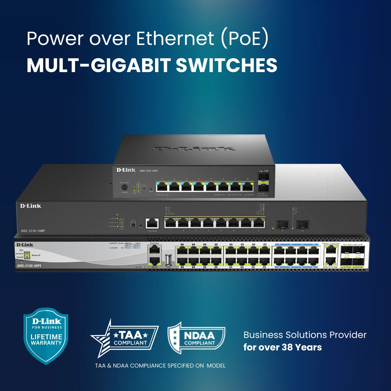 Multi-Gigabit PoE Switches