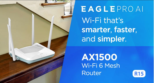 D-Link EAGLE PRO AI WiFi6 AX1500 Gigabit Smart Mesh Router - (R15)