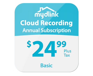 mydlink Cloud Recording 1-Year Subscription - Basic