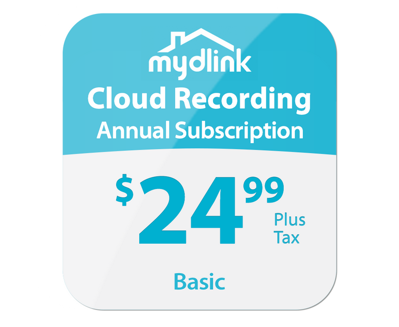 mydlink Cloud Recording 1-Year Subscription - Basic