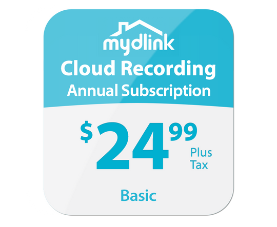 mydlink Cloud Recording 1-Year Subscription - Basic