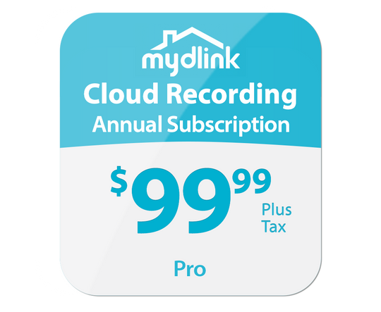 mydlink Cloud Recording 1-Year Subscription - Pro