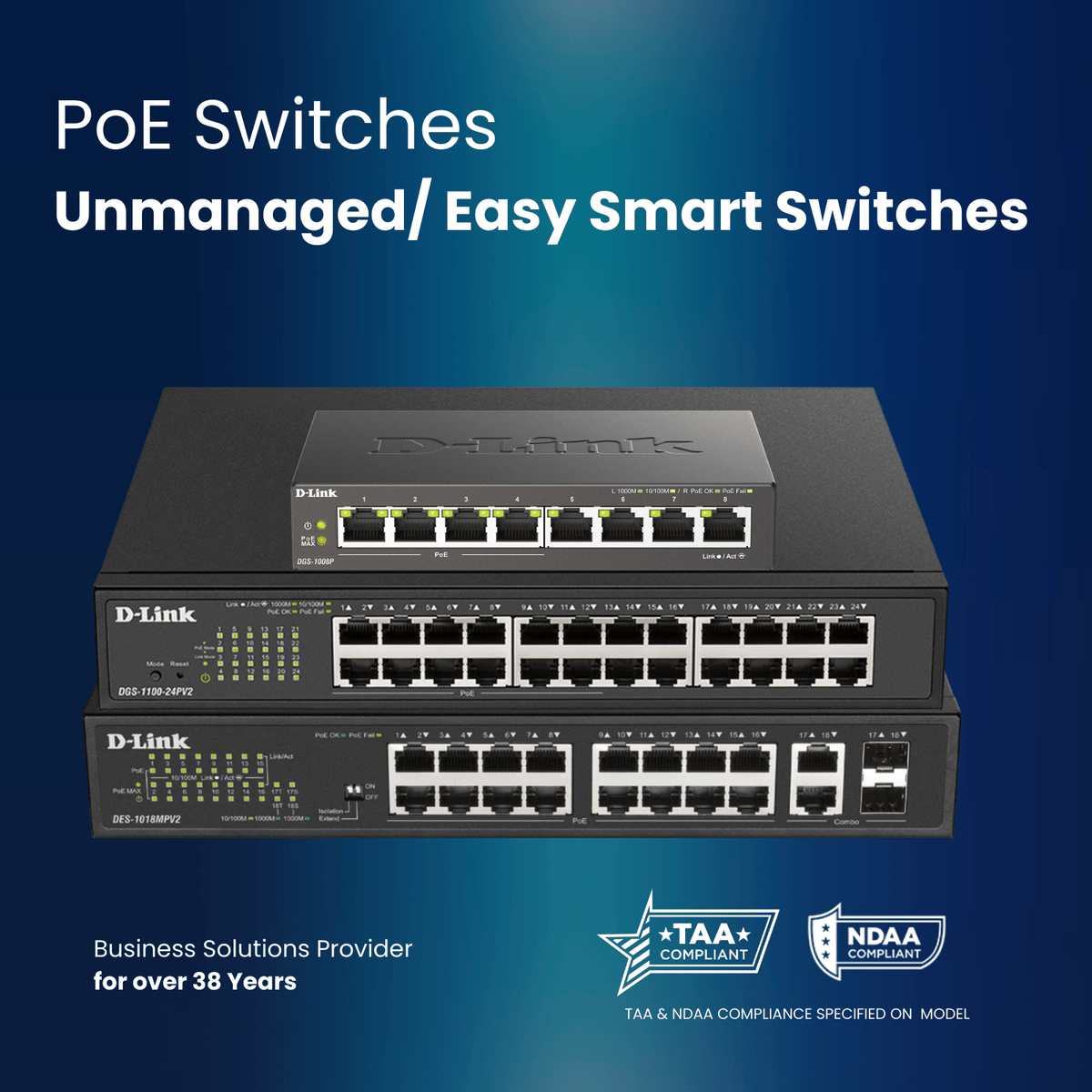 Unmanaged Router Switch PoE Unmanaged and Easy Smart Switches – D-Link Systems, Inc