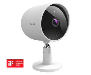 D-Link 2K Indoor/Outdoor Wi-Fi Camera w/1296p, Sound & Motion Detection, 2-Way Audio, Cloud & Local Recording, Night Vision (DCS-8302LH-B1)