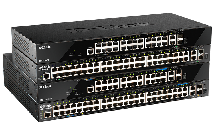 D-Link 52-Port Layer 3 Stackable Smart Managed Switch - (DGS-1520-52MP)