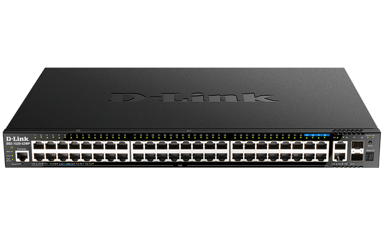 D-Link 52-Port Layer 3 Stackable Smart Managed Switch - (DGS-1520-52MP)