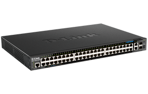 D-Link 52-Port Managed Stackable Multi-Gigabit PoE+ Switch| 44 Gigabit PoE+ Ports+ 4 Multi-Gigabit PoE Ports + 4 10G SFP+ Ports | 740W (DGS-1520-52MP)