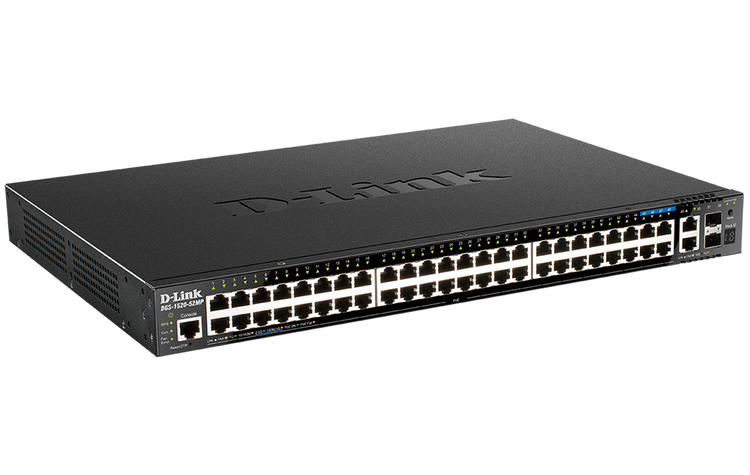 D-Link 52-Port Layer 3 Stackable Smart Managed Switch - (DGS-1520-52MP)