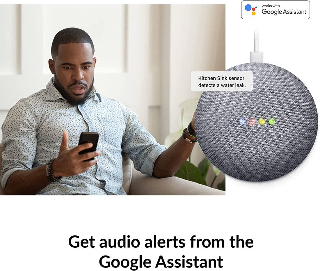 DLink Water Sensor and Alarm Starter Kit, Detector, AC Powered, Expan