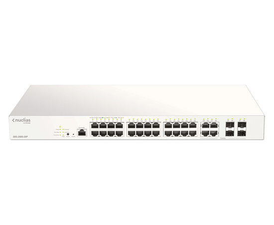 D-Link 28-Port PoE Gigabit Nuclias Cloud-Managed Switches - (DBS-2000 ...