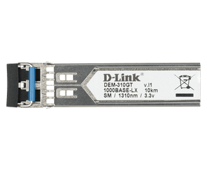 D-Link 1000BASE-LX Single-Mode 10 Km LC SFP MSA Uncoded Transceiver - (DEM-310GT)