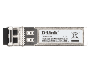 D-Link 10GBASE-SR SFP+ Multi-Mode Transceiver (300m) - (DEM-431XT)