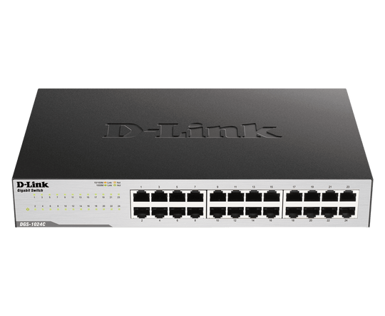 D-Link 24-Port Green Gigabit Ethernet Unmanaged Desktop Switch - (DGS-1024C)