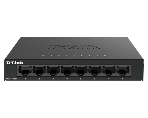 D-Link 8-Port Gigabit Ethernet Unmanaged Metal Compact Switch - (DGS-108GL)