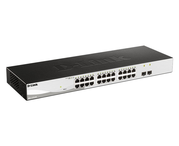 D-Link 24-Port Gigabit Smart Managed Switch with 2 SFP Ports - (DGS-1210-26)