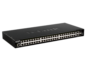 D-Link 52-Port Smart Managed Stackable Switch | 48 Gigabit Ethernet Ports + 4 10G SFP+ Uplink Ports | L3 | VLANs | Stacking | Surveillance Mode | Web Managed | Optional D-View | NDAA Compliant - (DGS-1520-52)