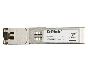 D-Link 1-Port 1000Base-T Copper SFP Transceiver - (DGS-712)