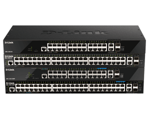 D-Link 28-Port Smart Managed Stackable Switch | 24 Gigabit Ethernet Ports + 4 10G SFP+ Uplink Ports | L3 | VLANs| Stacking | Surveillance Mode | Web Managed | Optional D-View | NDAA Compliant (DGS-1520-28)